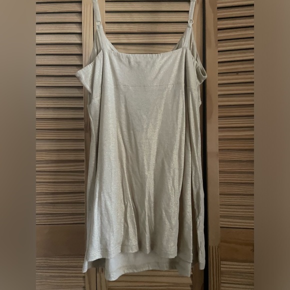 Y2K express beige/golden tank top large - Picture 2 of 3